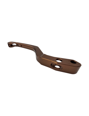 Levier de frein avant KRM monobloc marron (bronze)