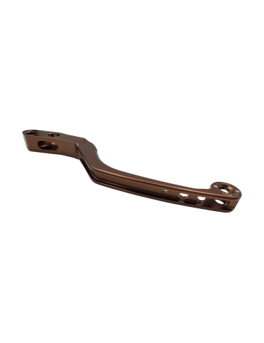 Levier de frein avant KRM monobloc marron (bronze)