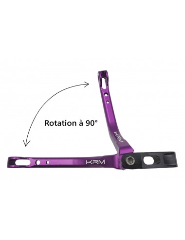 Levier de frein avant KRM repliable violet