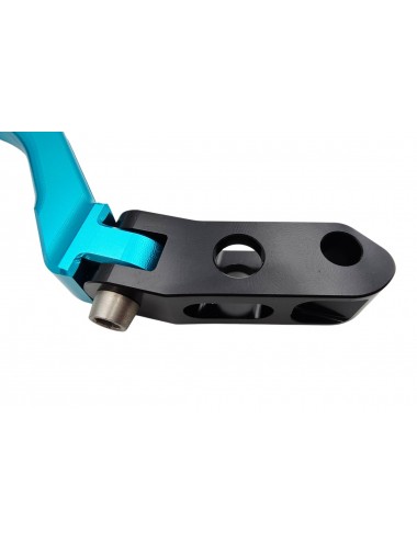 Levier de frein avant KRM repliable turquoise