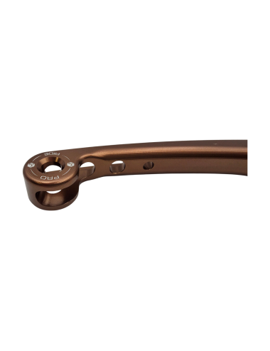 Levier de frein avant KRM repliable marron (bronze)