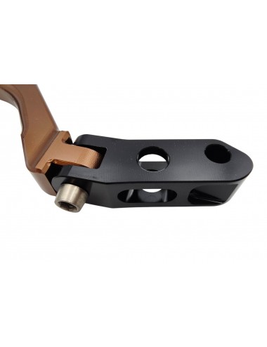 Levier de frein avant KRM repliable marron (bronze)