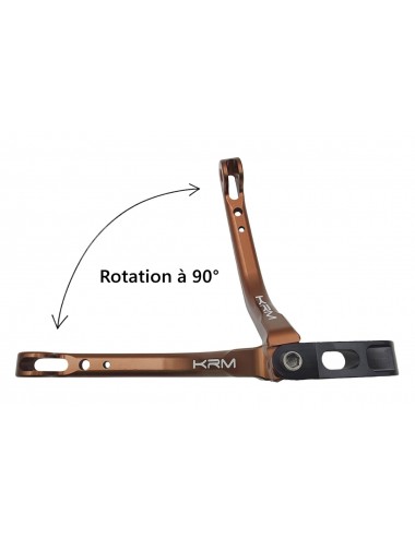 Levier de frein avant KRM repliable marron (bronze)