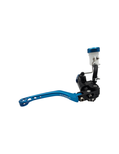 Maitre cylindre de frein avant radial - levier repliable KRM noir/bleu