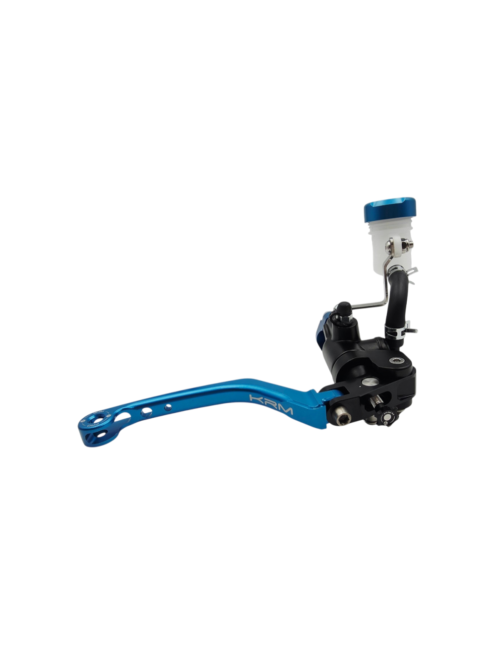 Maitre cylindre de frein avant radial - levier repliable KRM noir/bleu