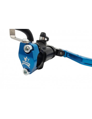 Maitre cylindre de frein avant radial - levier repliable KRM noir/bleu