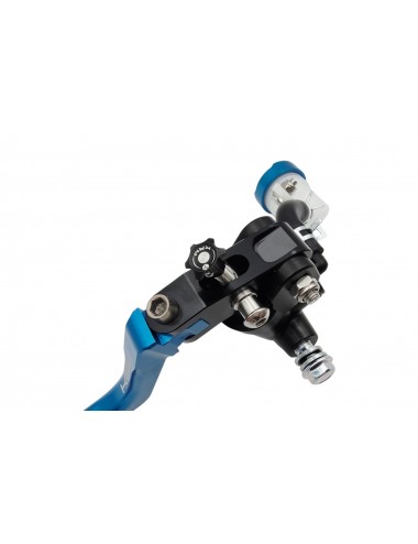 Maitre cylindre de frein avant radial - levier repliable KRM noir/bleu