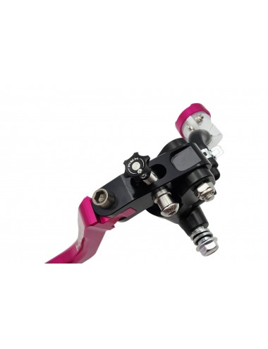 Maitre cylindre de frein avant radial - levier repliable KRM noir/rose