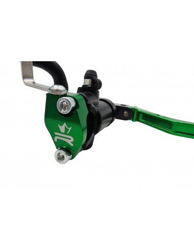 Maitre cylindre de frein avant radial - levier repliable KRM noir/vert