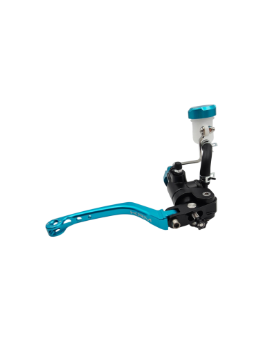 Maitre cylindre de frein avant radial - levier repliable KRM noir/turquoise