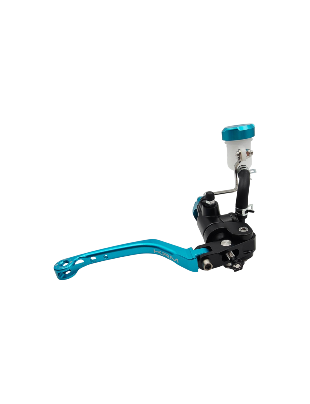 Maitre cylindre de frein avant radial - levier repliable KRM noir/turquoise