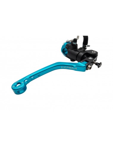 Maitre cylindre de frein avant radial - levier repliable KRM noir/turquoise