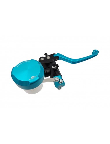 Maitre cylindre de frein avant radial - levier repliable KRM noir/turquoise