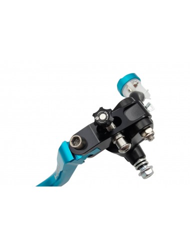 Maitre cylindre de frein avant radial - levier repliable KRM noir/turquoise