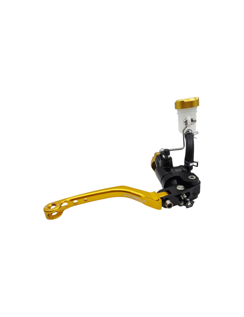 Maitre cylindre de frein avant radial - levier repliable KRM noir/or