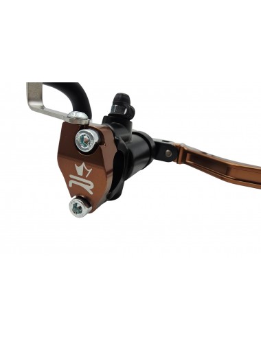 Maitre cylindre de frein avant radial - levier repliable KRM noir/marron (bronze)