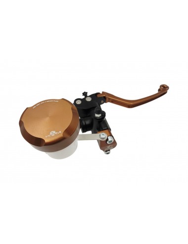 Maitre cylindre de frein avant radial - levier repliable KRM noir/marron (bronze)