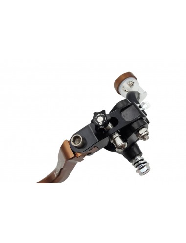Maitre cylindre de frein avant radial - levier repliable KRM noir/marron (bronze)