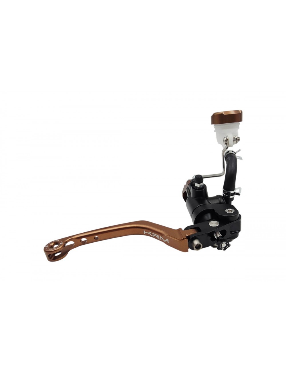 Maitre cylindre de frein avant radial - levier repliable KRM noir/marron (bronze)