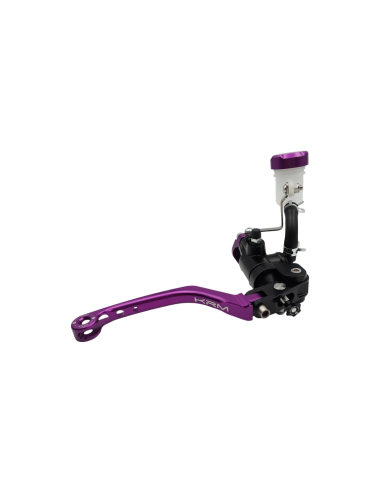 Maitre cylindre de frein avant radial - levier repliable KRM noir/violet