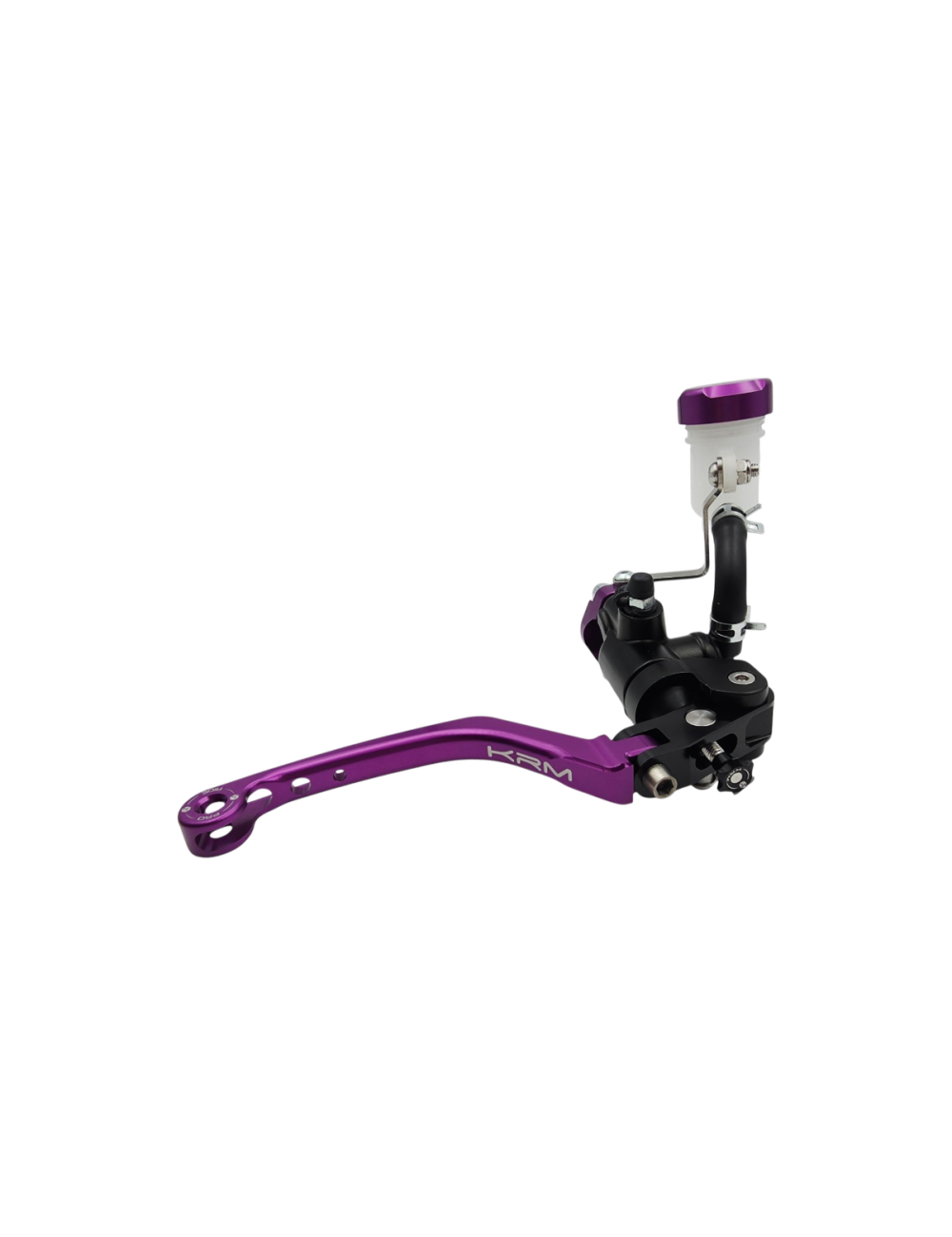 Maitre cylindre de frein avant radial - levier repliable KRM noir/violet