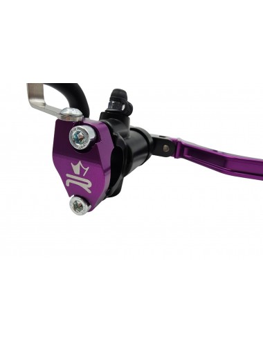Maitre cylindre de frein avant radial - levier repliable KRM noir/violet