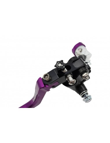 Maitre cylindre de frein avant radial - levier repliable KRM noir/violet