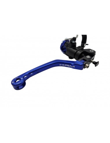 Maitre cylindre de frein avant radial - levier repliable KRM noir/bleu foncé