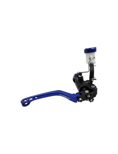 Maitre cylindre de frein avant radial - levier repliable KRM noir/bleu foncé