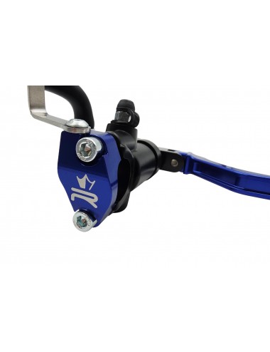 Maitre cylindre de frein avant radial - levier repliable KRM noir/bleu foncé
