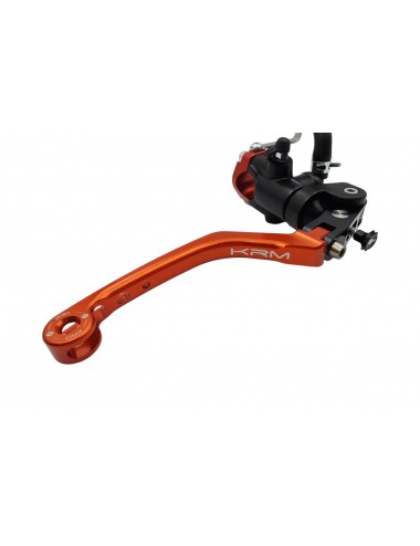 Maitre cylindre de frein avant radial - levier repliable KRM noir/orange