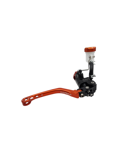 Maitre cylindre de frein avant radial - levier repliable KRM noir/orange