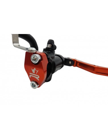 Maitre cylindre de frein avant radial - levier repliable KRM noir/orange
