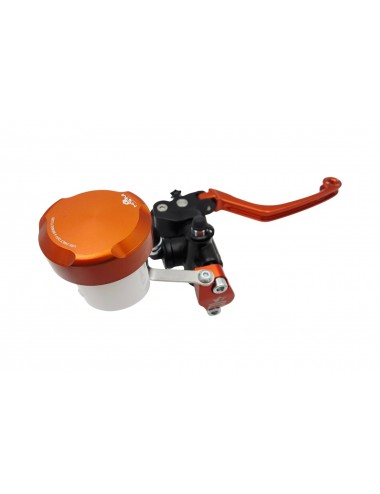 Maitre cylindre de frein avant radial - levier repliable KRM noir/orange