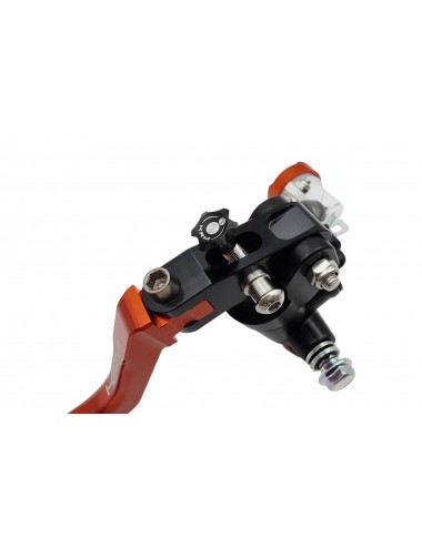 Maitre cylindre de frein avant radial - levier repliable KRM noir/orange