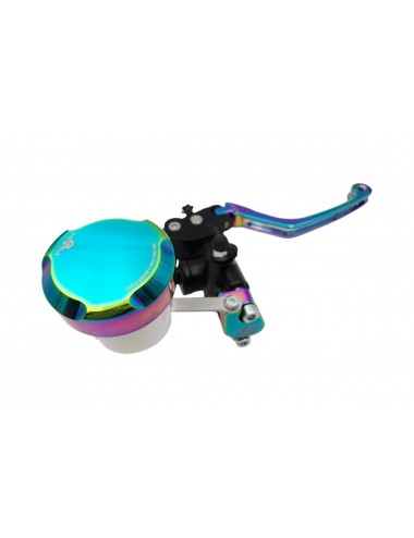 Maitre cylindre de frein avant radial - levier repliable KRM noir/néo-chrome