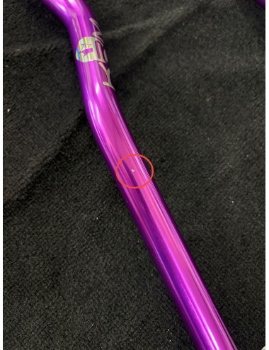 Guidon full violet et holographique gros diamètre KRM Pro Ride sans mousse (défauts d'aspect)