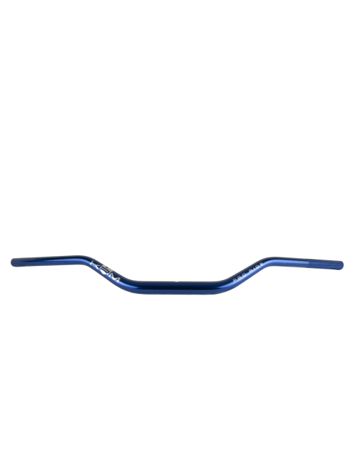 Guidon full bleu foncé et holographique gros diamètre KRM Pro Ride sans mousse (défauts d'aspect)