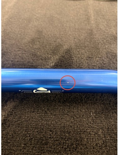 Guidon full bleu et holographique gros diamètre KRM Pro Ride sans mousse (défauts d'aspect)
