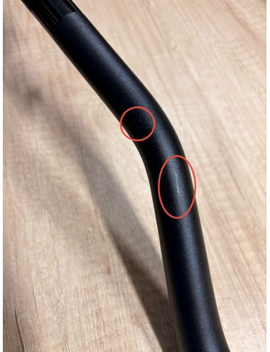 Guidon noir/rouge gros diamètre KRM Pro Ride sans mousse (défauts d'aspect)
