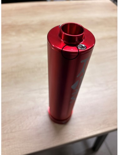 Silencieux KRM 70-90cc alu full rouge (défauts d'aspect)