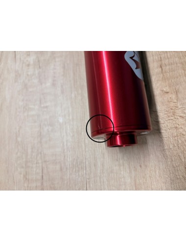 Silencieux KRM 70-90cc alu full rouge (défauts d'aspect)