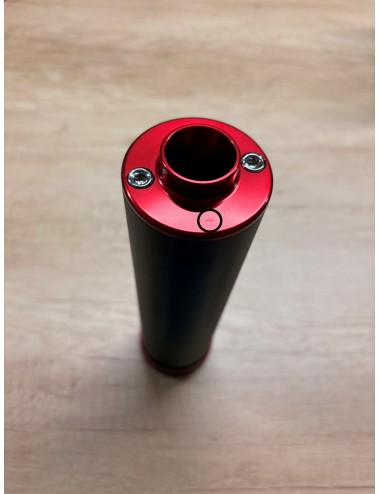 Silencieux KRM 70-90cc alu rouge (défauts d'aspect)