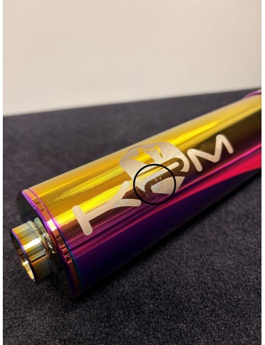 Silencieux KRM 50-70cc alu full Néo-chrome( défaut d'aspect)