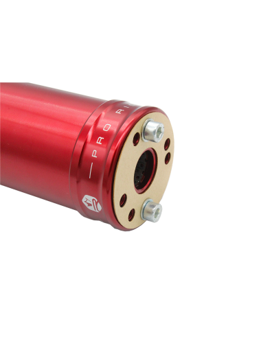 Silencieux KRM 50-70cc alu full rouge (défauts d'aspect)
