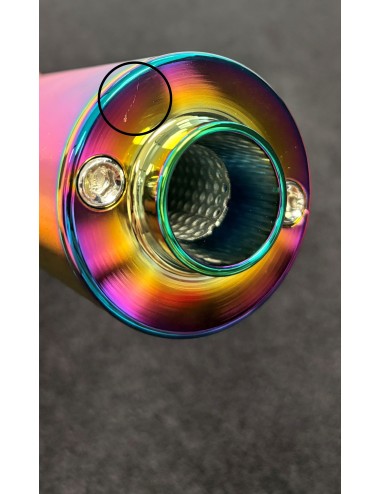 Silencieux KRM 70-90cc alu full Néo-chrome (défauts d'aspect)