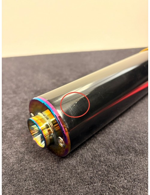 Silencieux KRM 50-70cc alu noir/Néo-chrome/holographique (défauts d'aspect)