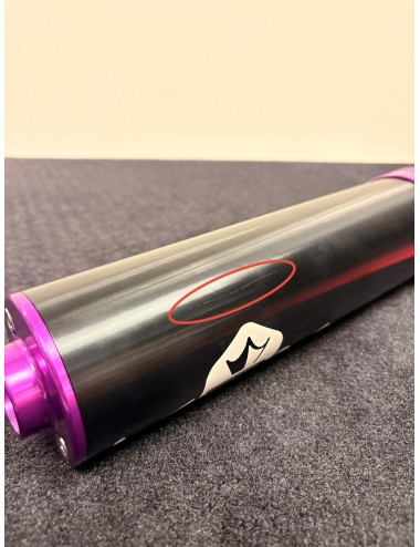 Silencieux KRM 70-90cc alu violet (défauts d'aspect)