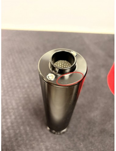 Silencieux KRM 90-110cc alu noir (défauts d'aspect)