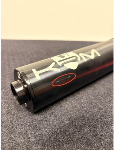 Silencieux KRM 90-110cc alu noir (défauts d'aspect)